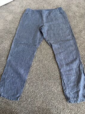 J. Jill flat front linen pants